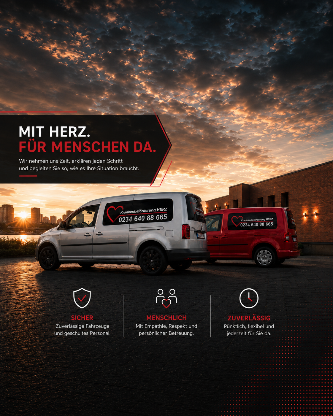 Beispielfoto eines Fahrzeugs mit ausgefahrener Rollstuhl-Hebebühne
